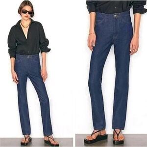 Frame Le Italien True Straight Dark Wash Jeans | Size 28